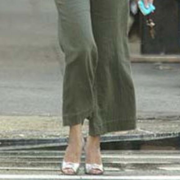 Steve Madden Silver/Crystal Open Toe Pumps - Picture 6 of 6